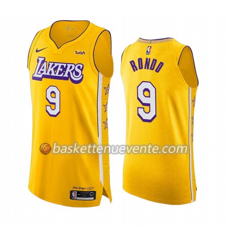 Maillot Basket Los Angeles Lakers Rajon Rondo 9 2019-20 Nike City Edition Swingman - Homme